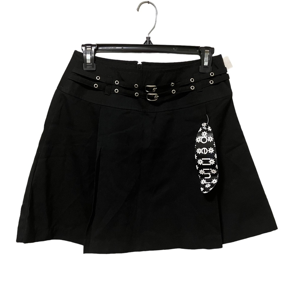 NWT Vintage 90's Pellini Pleated Belted Black Skirt